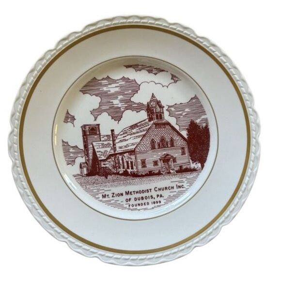 Mt. Zion Methodist Church Of DuBois Pa 10” Collectors Plate - Picture 1 of 5